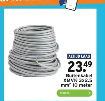 GAMMA Buitenkabel XMVK 3x2.5 mm² 10 meter aanbieding