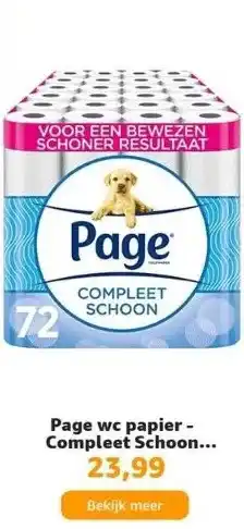 Amazon Page wc papier - compleet schoon toiletpapier - 72 rollen - voordeelverpakking aanbieding