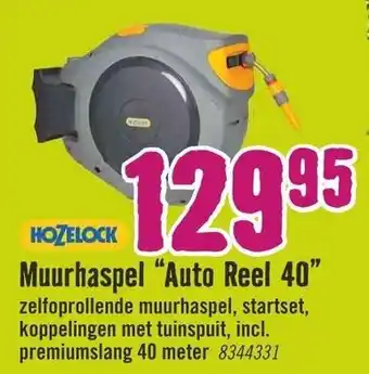 Hornbach Hozelock Muurhaspel Auto Reel 40 40m aanbieding