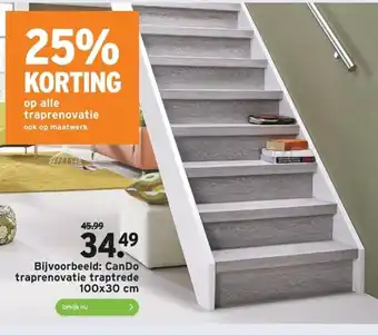 GAMMA Bijvoorbeeld: CanDo traprenovatie traptrede 100x30 cm aanbieding