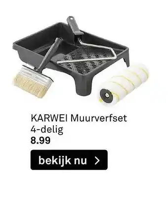 Karwei Karwei Muurverfset 4-Delig aanbieding