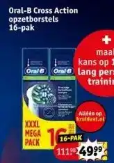 Kruidvat Oral-b cross action opzetborstels aanbieding