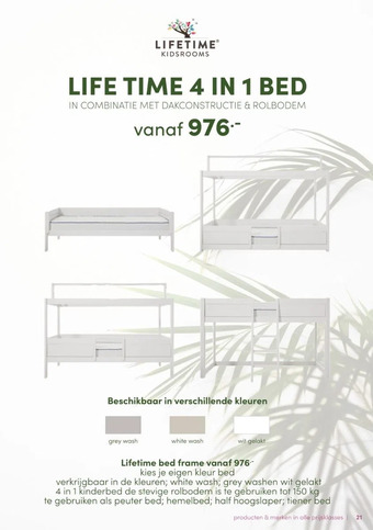 Baby & Tiener Lifetime bed frame aanbieding