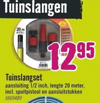 Hornbach Tuinslangset 20m aanbieding