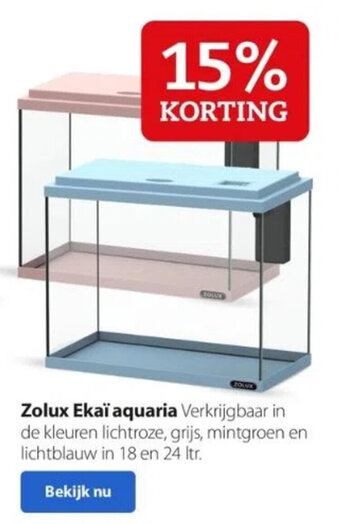 Pets Place Zolux Ekaï aquaria aanbieding