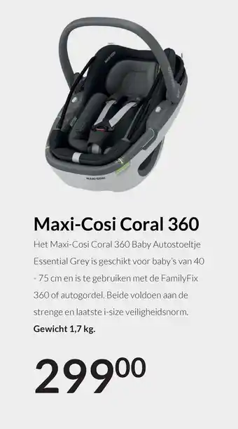 Babypark Maxi-Cosi Coral 360 aanbieding