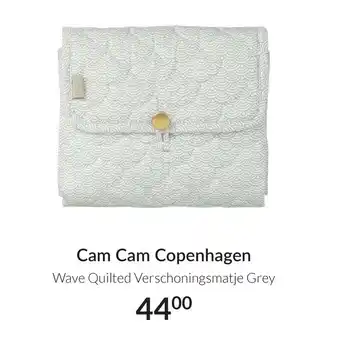 Babypark Cam Cam Copenhagen Wave Quilted Verschoningsmatje Grey aanbieding