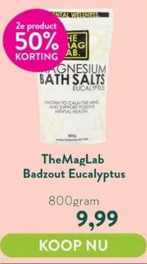 Holland & Barrett Badzout eucalyptus aanbieding