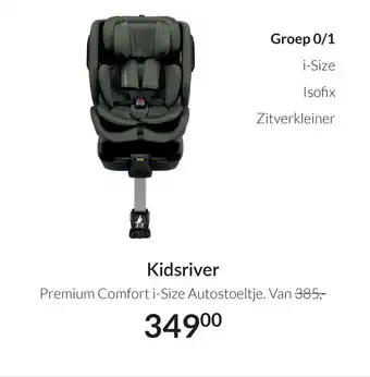 Babypark Kidsriver Premium Comfort i-Size Autostoeltje aanbieding