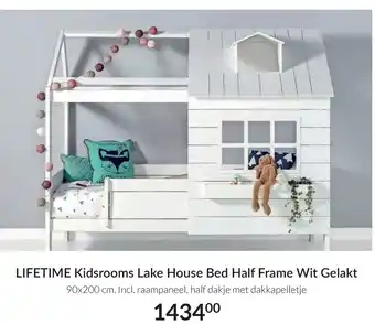 Babypark LIFETIME Kidsrooms Lake House Bed Half Frame Wit Gelakt aanbieding