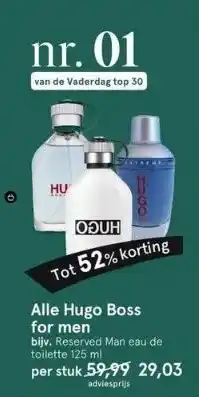 Etos Alle hugo boss for men aanbieding