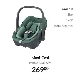 Babypark Maxi-Cosi ISO Pebble 360 i-Size aanbieding