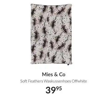 Babypark Mies & Co Soft Feathers Waskussenhoes Offwhite aanbieding