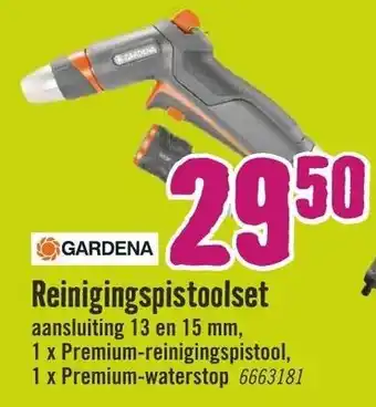 Hornbach Gardena Reinigingspistoolset aanbieding