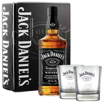 Gall & Gall Jack daniel's tennessee met 2 tumblers 70cl cadeau aanbieding