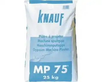 Hornbach Knauf machinepleister mp75 25 kg aanbieding