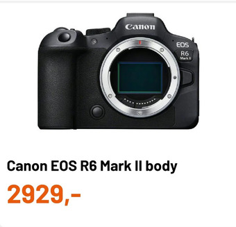 Kamera Express Canon eos r6 mark ii body aanbieding