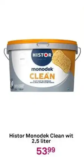 Karwei Histor monodek clean wit 2,5 liter aanbieding