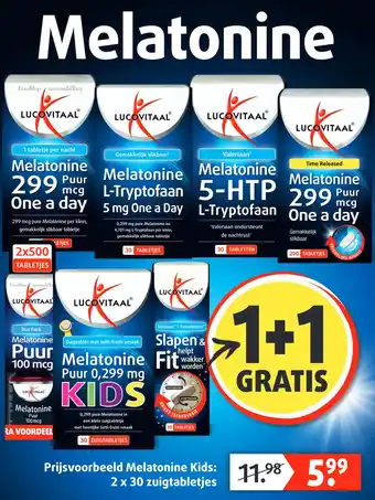 Lucovitaal Melatonine kids aanbieding