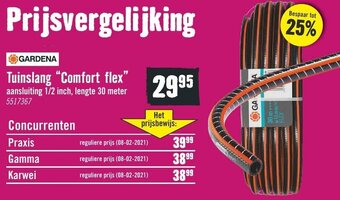 Hornbach Gardena Tuinslang Comfort flex 30m aanbieding