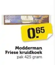 Coop Modderman friese kruidkoek aanbieding