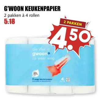 MCD Supermarkt G'woon keukenpapier aanbieding