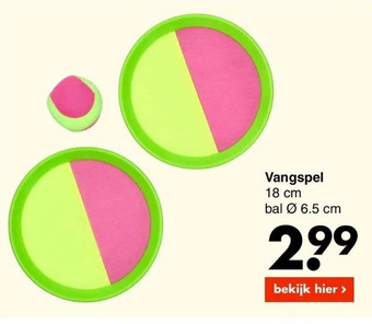 Wibra Vangspel aanbieding