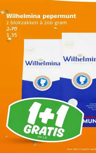 Poiesz Wilhelmina pepermunt aanbieding
