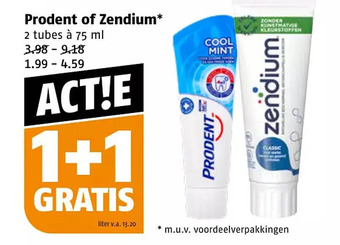 Poiesz Prodent of zendium* aanbieding