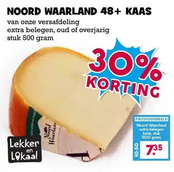 Boon`s Markt Noord waarland 48+ kaas aanbieding