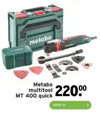 GAMMA Metabo multitool mt 400 quick aanbieding