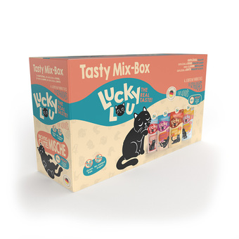 Zooplus 12x 125g lucky lou adult tasty-mix kattenvoer nat aanbieding