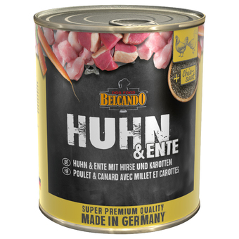 Zooplus Belcando super premium 6 x 800 g hondenvoer - kip & eend met gierst & wortelen aanbieding