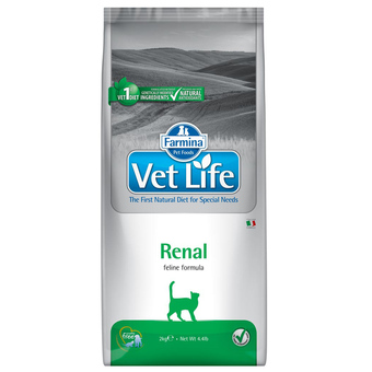 Zooplus 2kg farmina vet life renal droogvoer voor katten aanbieding