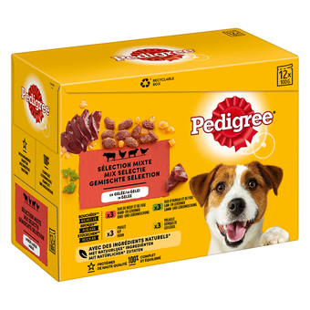 Zooplus 10 + 2 gratis! 12 x 100 g pedigree multipack - mix in gelei (12 x 100 g) aanbieding