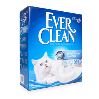 Zooplus 10l ever clean® extra strong kattenbakvulling parfumvrij kat aanbieding