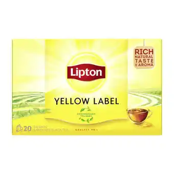 Coop Lipton yellow label tea aanbieding