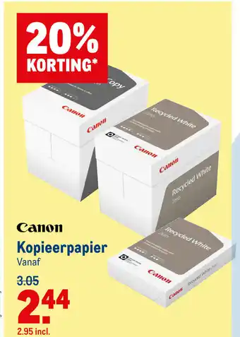 Makro Canon Kopieerpapier aanbieding