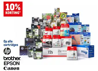 Makro 10% Korting op alle cartridges aanbieding