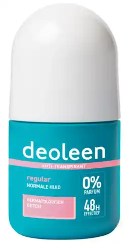 De Online Drogist Deoleen anti-transpirant deodorant roller regular 50ml aanbieding