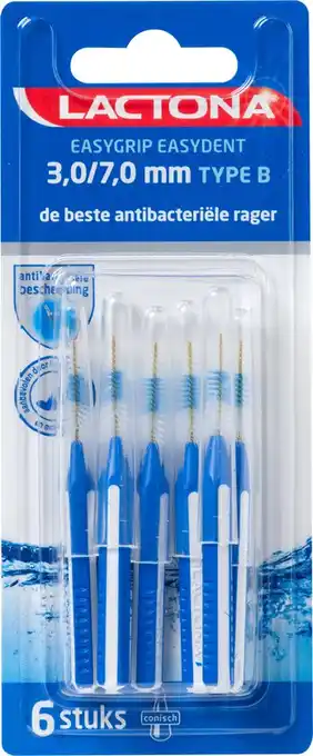 De Online Drogist Lactona easygrip 3-7mm type b 6st aanbieding