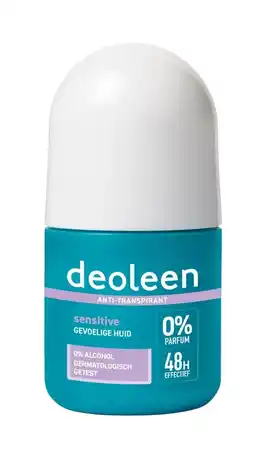 De Online Drogist Deoleen anti-transpirant deodorant roller sensitive 50ml aanbieding
