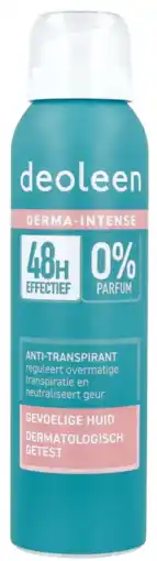 De Online Drogist Deoleen anti-transpirant deodorant spray sensitive 150ml aanbieding
