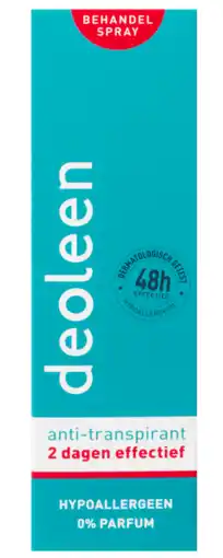 De Online Drogist Deoleen anti-transpirant ﻿behandelspray 25ml aanbieding