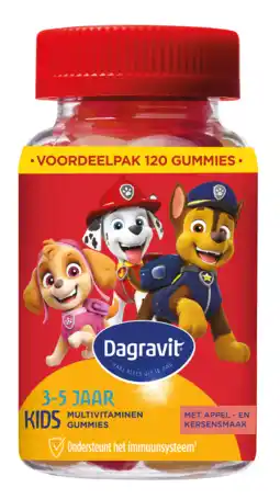 De Online Drogist Dagravit kids xtra paw patrol multivitaminen 3-5 jaar 120st aanbieding