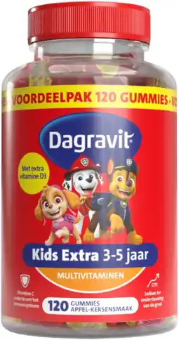 De Online Drogist Dagravit kids xtra paw patrol multivitaminen 3-5 jaar 120st aanbieding