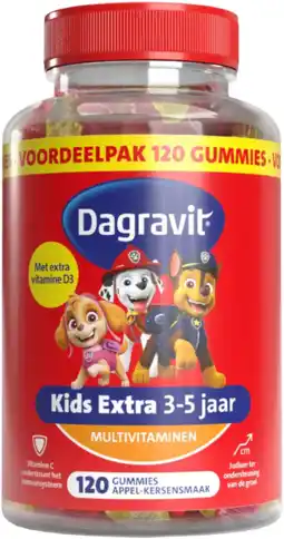 De Online Drogist Dagravit kids xtra paw patrol multivitaminen 3-5 jaar 120st aanbieding