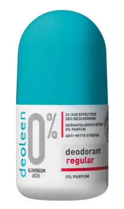 De Online Drogist Deoleen deodorant roller regular 0% 50ml aanbieding