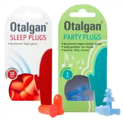 De Online Drogist Otalgan party plugs oordoppen set - sleep plugs oordopjes voordeelpak en party plugs oordopjes - 2 stuks aanbieding