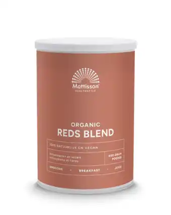 De Online Drogist Mattisson healthstyle reds blend poeder 400gr aanbieding